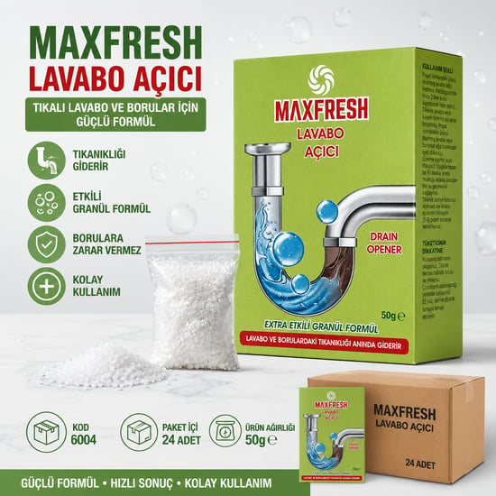 Toz Lavabo Açıcı Maxfresh 50 Gram