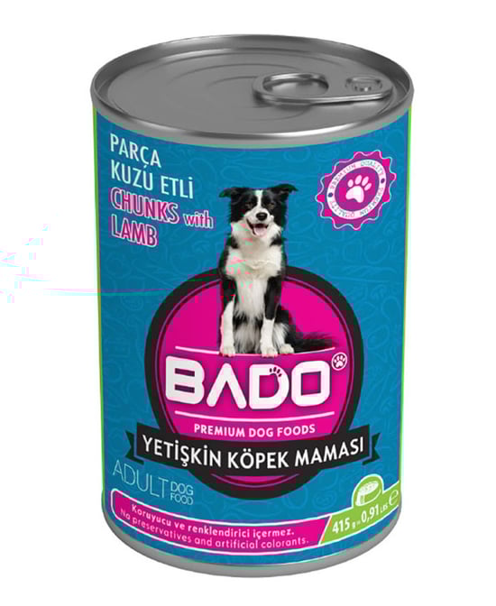 Bado Yetişkin Yaş Köpek Maması 415 Gr Kuzu Etli Pirinçli