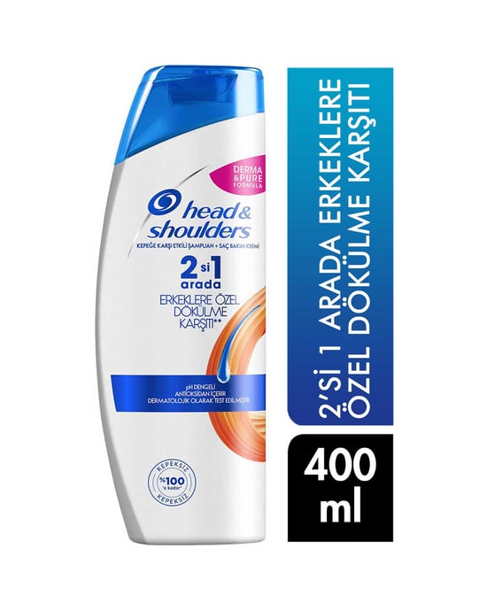 Head&Shoulders Şampuan 400 ml 2 si 1 Arada Dökülmelere Karşı Erkeklere Özel