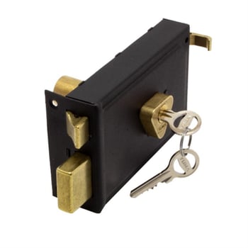 Yuma Ym-602 Ym-602-ak Kare 14cm.dış Kapı Kilit Trajlı