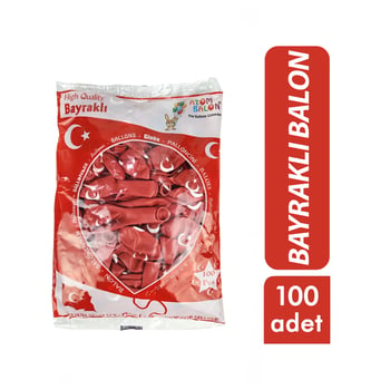 Atom ( Bayraklı ) Balon 12inc 100pcs