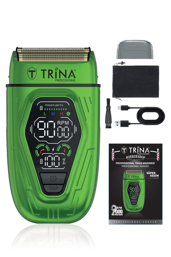 Trina Profesyonel Tıraş Makinesi Yeşil Trnsklks0014gr