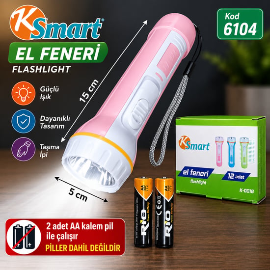 Hagiki Pilli Led Fener K0018