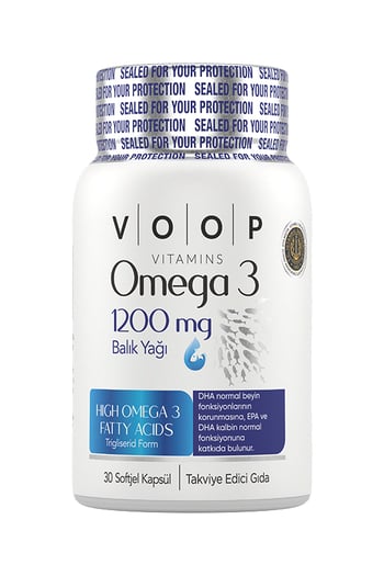 Omega 3 Balık Yağı 1200 Mg 30 Kapsül