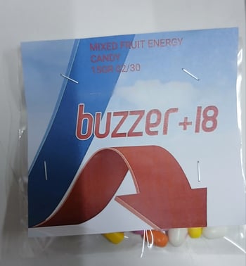 Buzzer +18 Karışık Meyveli Şeker 25li