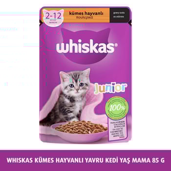 Whiskas Yavru Kümes Hayvanlı Poşet Mama 85 gr