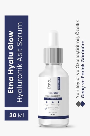Etna Pharma Hyalu Glow Yoğun Nemlendirici & Cilt Dolgunluğu & Nem Bombası Hyaluronik Asit Serum 30 Ml