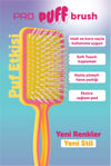Proco Beauty Pro Puf Açma Tarama Saç Fırçası - Geniş Yüzey Soft Touch Hava Yastıklı Puf Saç Fırçası ( Yavruağzı - Sarı, Lila - Vişne, Mint Yeşili - Bebek Pembesi)
