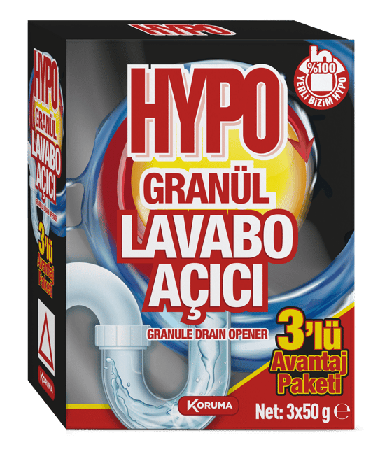 Hypo Granül Lavabo Açıcı 3x50 Gr