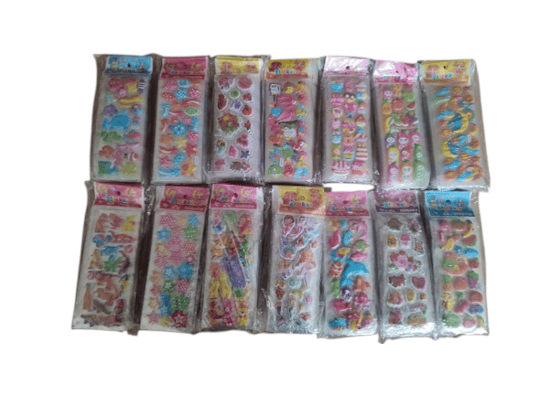 Hagiki Kabartmalı Çocuk Sticker Çıkartma