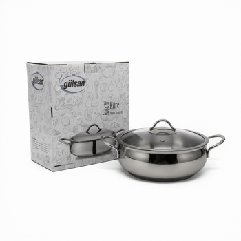 Gülsan Küre İnox Basık Tencere 22 Cm