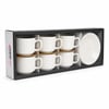 İnura Global Newlife Clkn-1652-a-b-c-d-e-h ( 12pcs=6-takım ) Porselen Kahve Fincanı