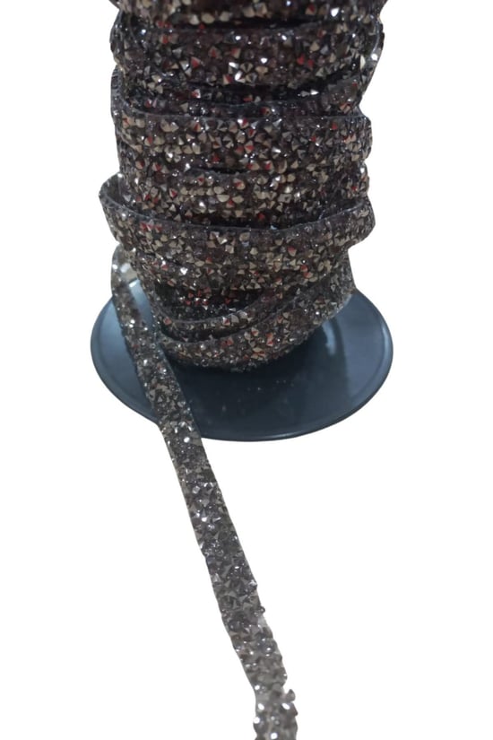 Silikonlu Yapıştırma Taş Şerit 2 Cm Siyah 5 Metre