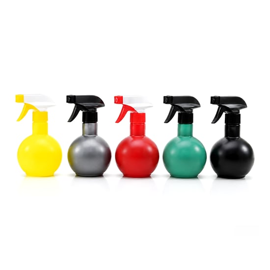 Maxel Y-168 ( 350ml ) ( Prizma ) ( Renkli Şeffaf Tombul & Plastik ) Boş Sprey Püskürtücü Şişe