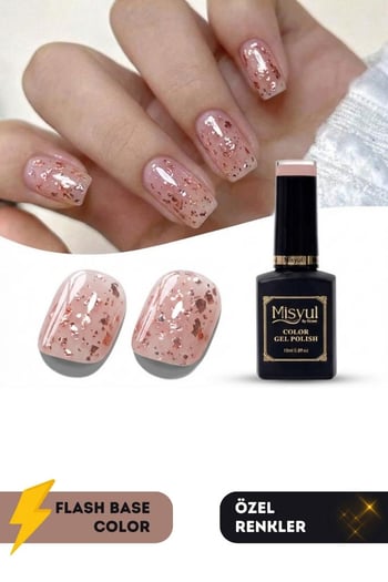Misyul Uv Led Kalıcı Oje Nail Art 15 Ml Flash Base Color F01