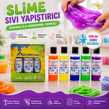 Acrox Ax-848-853 Slime Jeli & Sıvı Yapıştırıcı ( Su Bazlı ) 70ml