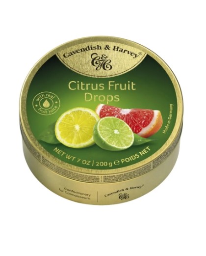 Cavendish & Harvey Citrus Fruit Drops (Karışık Limon) 200gr