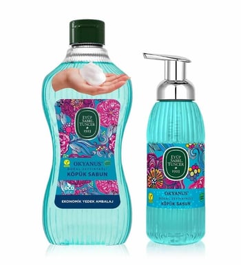 Eyüp Sabri Tuncer Okyanus Doğal Zeytinyağlı Köpük Sabun 1.5 Lt + 500 Ml