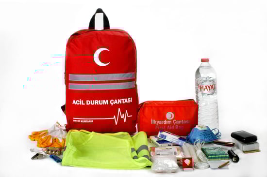 Sırt Deprem Çantası Afet ve Acil Durum İlk Yardım Seti