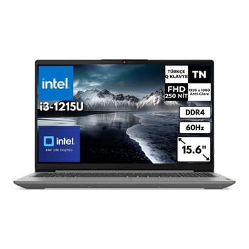 Lenovo Ideapad 3 15ıau7 I3-1215u 16 Gb 256 Gb Ssd Uhd Graphics 15.6" Fhd Freedos Notebook 82rk0188tx