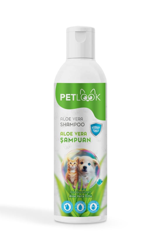 Petlook Köpek Şampuan ve Kedi Şampuan Aloavera Özlü 250 Ml