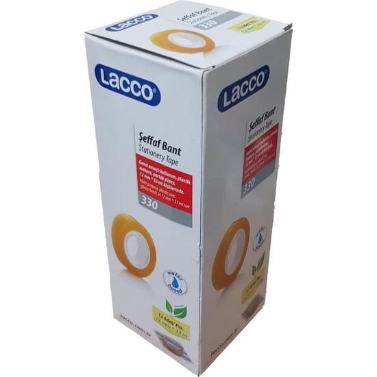 330-lacco Seffaf Bant 12 Mm X 33 Mt. 12 Lı