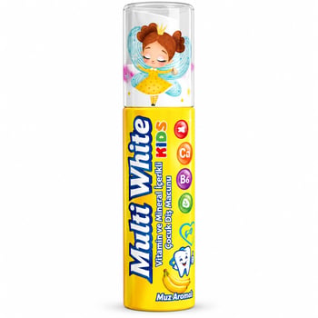 Multi White Diş Macunu Çocuklar için Muz Aromalı 50 Ml