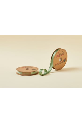 Biye Saten Katlı 027 Koyu Ceviz Yeşili 2 Cm 25 Metre %100 Polyester