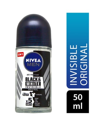 Nivea Roll On 50 Ml Erkek İnvisible Black & White Original