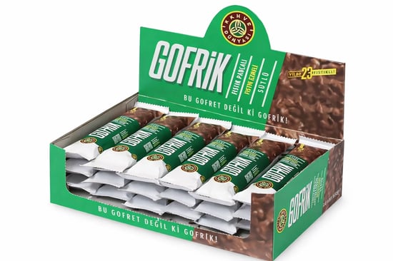 Kahve Dünyası Gofrik Antep Fıstıklı Çikolata 33 gr x 24 Adet