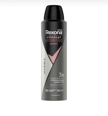 Rexona Men Clinical Protection Spray Deodorant Invisible 150 Ml