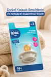 Wee Baby Pure Yuvarlak Uçlu Kauçuk Emzik 18+ Ay Krem