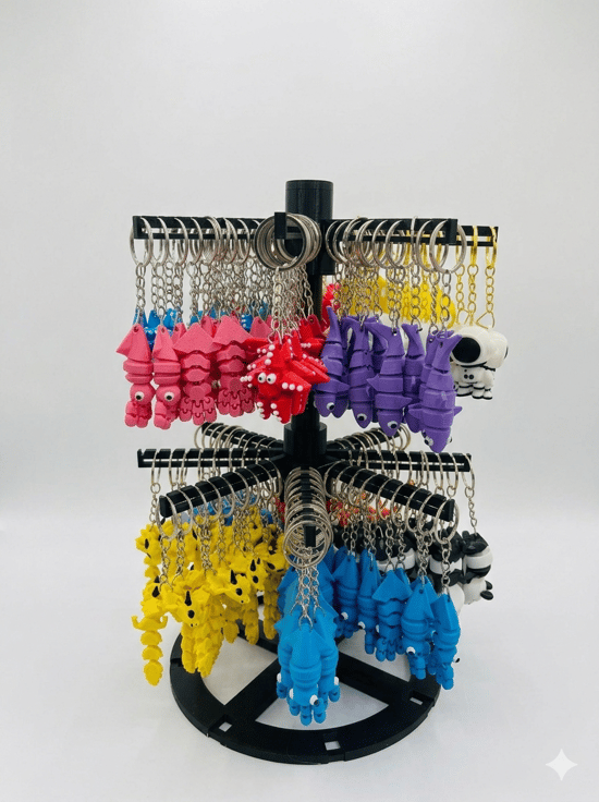 100 Adet Karışık Standlı Anahtarlık - Stand Hedİyelİ