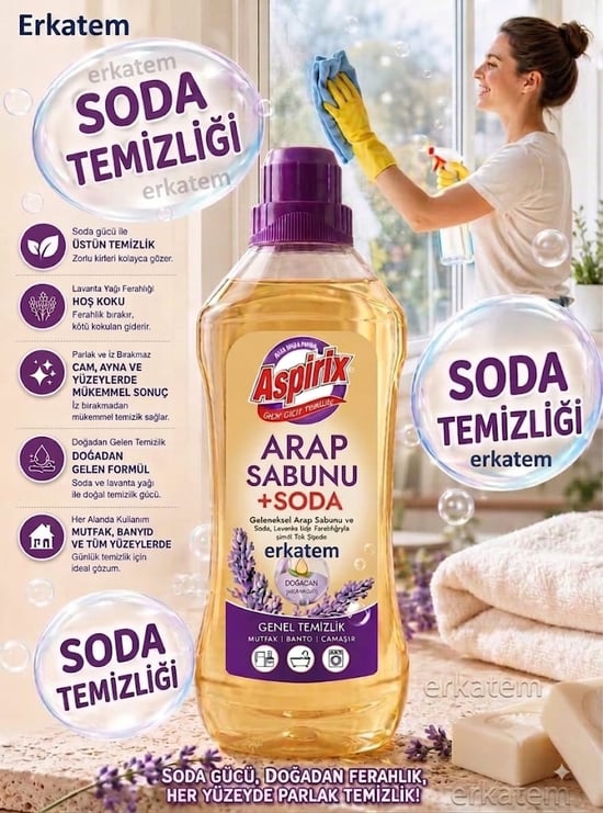 Aspirix Sodalı Arap Sabunu 1lt