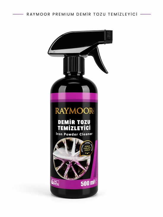 Raymoor Premium Demir Tozu Temizleyici | Jant ve Boya Yüzeyleri için Güçlü Demir Tozu Sökücü