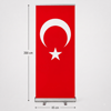 Türk Bayrağı Baskılı Roll Up Banner 85x200cm