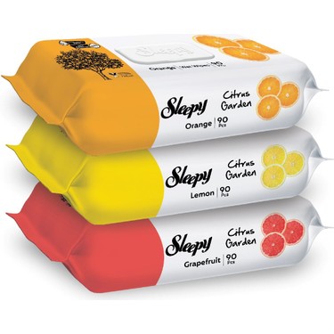 Sleepy Islak Havlu 90'lı Cıtrus Garden *24 (plt-48)