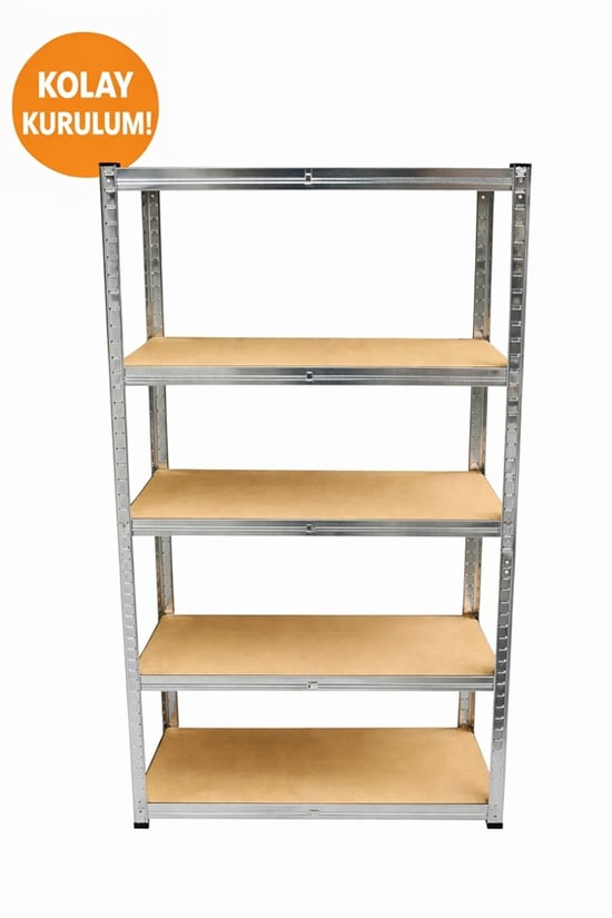 Hafif Yük Rafı 5 Katlı Galvaniz