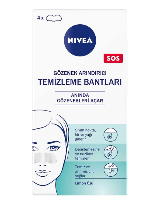 Nivea Temizleme Bantları 4'lü Burun Üstü