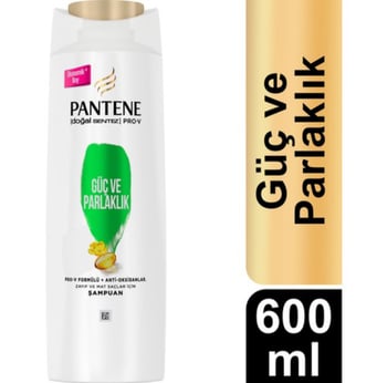 Pantene Şampuan 600 ml Güç & Parlaklık