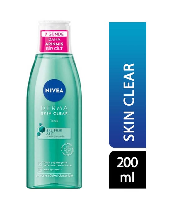 Nivea Derma Skin Clear Sivilce Karşıtı Niasinamid Ve Salisilik Asit (Bha) Tonik 200 ml