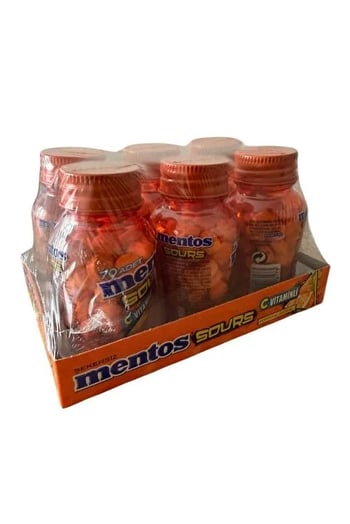 Mentos Sours Portakal Aromalı Şeker (49 Gr)