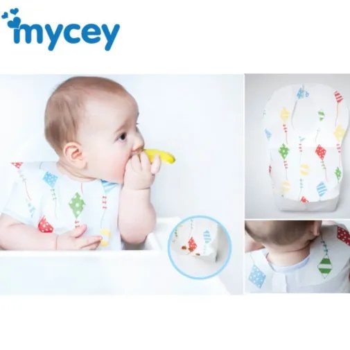 Mycey Tek Kullanımlık Kullan At Bebek Mama Önlüğü 6+ Ay 10lu