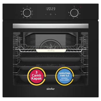 Simfer 8215 Airfry Plus, Siyah Cam Dijital,10 Fonk