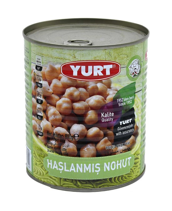 Yurt Haşlanmış Nohut 800 Gr
