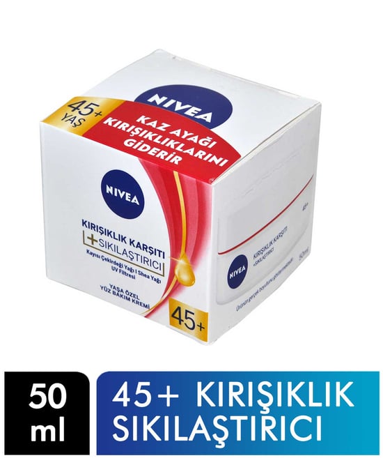 Nivea Yüz Kremi 50 Ml Kırışıklık Karşıtı Yenileyici 45+ Yaş