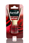Farnia Yüksek Esanslı Askılı Araç Kokusu Edp Parfüm Kırmızı Gül 8 Ml 3 Adet Avantaj Paketi