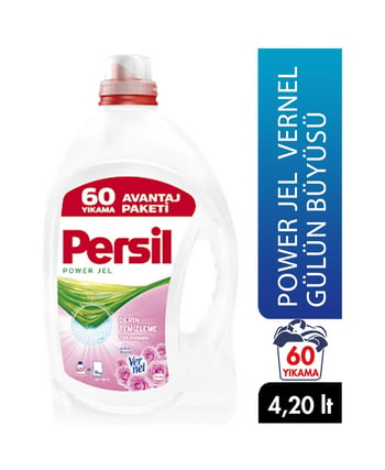 Persil Sıvı Çamaşır Deterjanı 60 Yıkama 4,20 Lt Power Jel Vernel Gülün Büyüsü