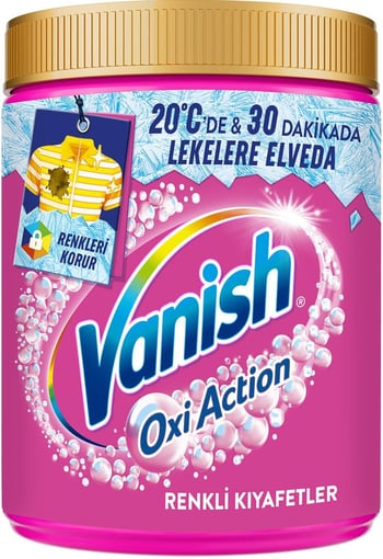 Vanish Multipower Oxi Action Renkliler için Deterjan Güçlendirici ve Leke Çıkarıcı 970 Gr
