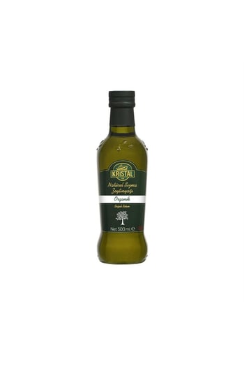 Kristal Organik Natürel Sızma Zeytinyağı 500 Ml Cam Şişe
